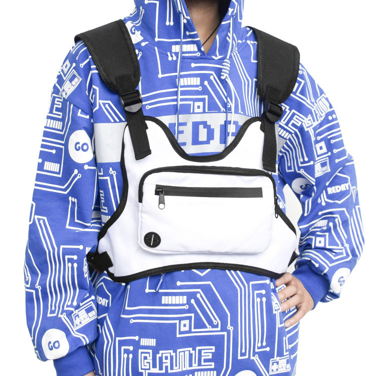 Fitness Running Vest Bag – Adjustable Sports Chest Pack