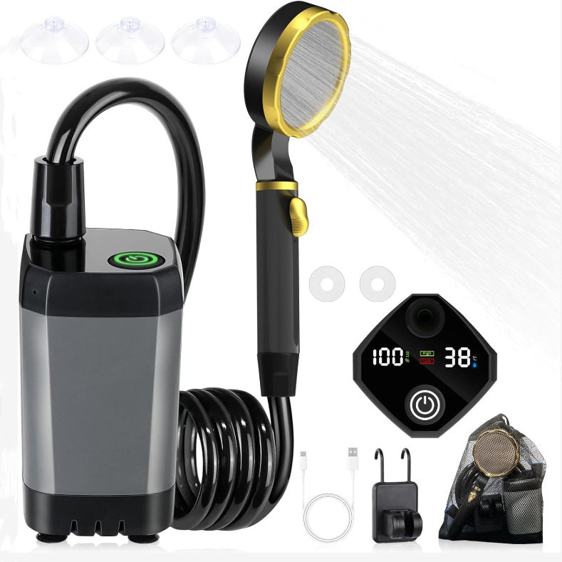 Rechargeable Portable Camping Shower – Outdoor Travel & Beach Rinse
