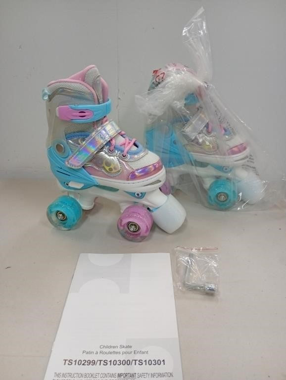 BABY JOY Adjustable Roller Skates – Light-Up Wheels