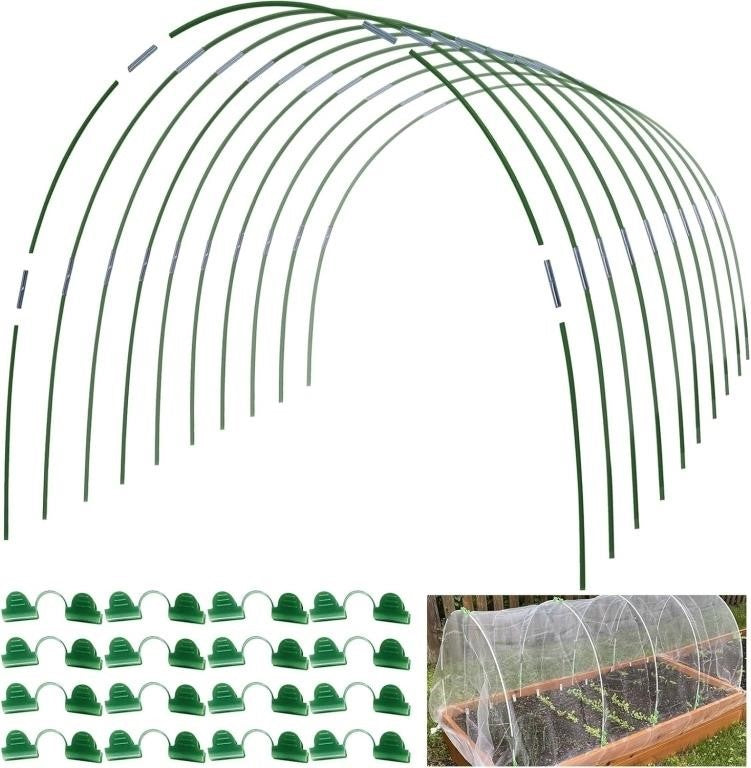 MAXPACE Greenhouse Hoops for DIY 2.8ft+Tunnel