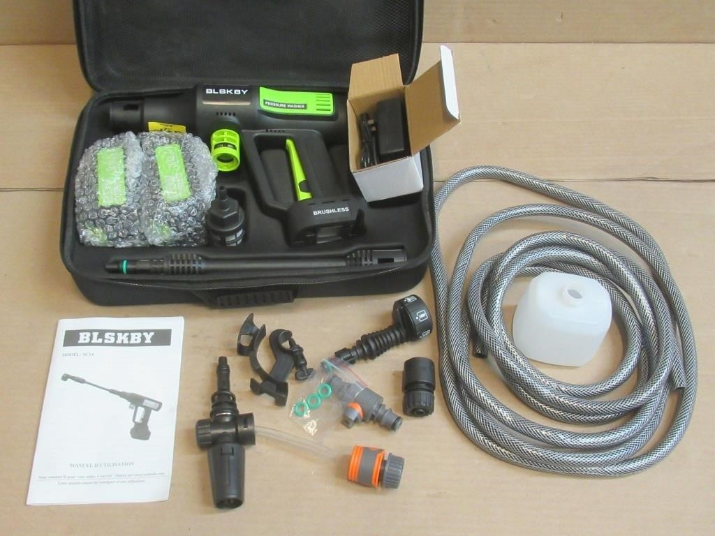 20V Cordless Pressure Washer – 2 Batteries + Accessories & Carrying Case