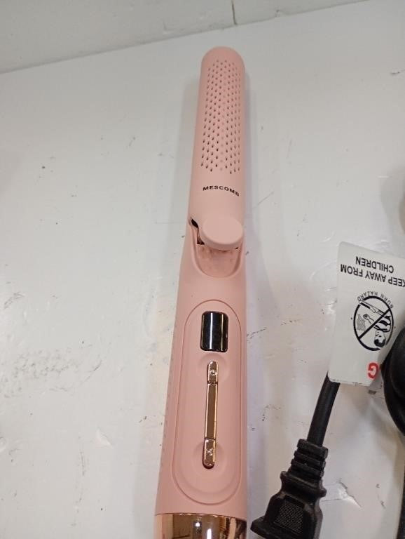 MESCOMB 360° Airflow Titanium Hair Straightener & Curler – Pink