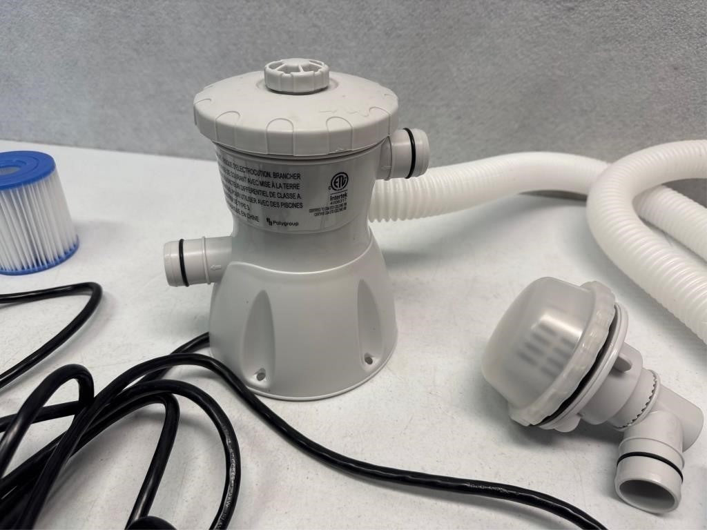 Electric Pool Filter Pump, 330 Gal System