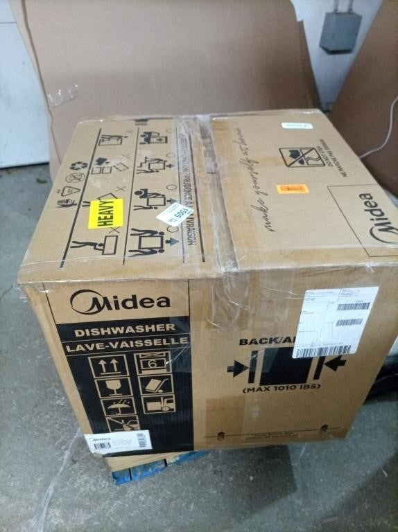 Midea 22” Portable Countertop Dishwasher – 8 Wash Cycles – White