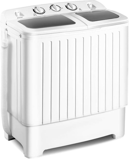 Giantex 20 LB Portable Twin-Tub Washing Machine – Washer & Spin Dryer