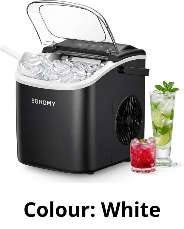 portable countertop ice maker with carrying handle