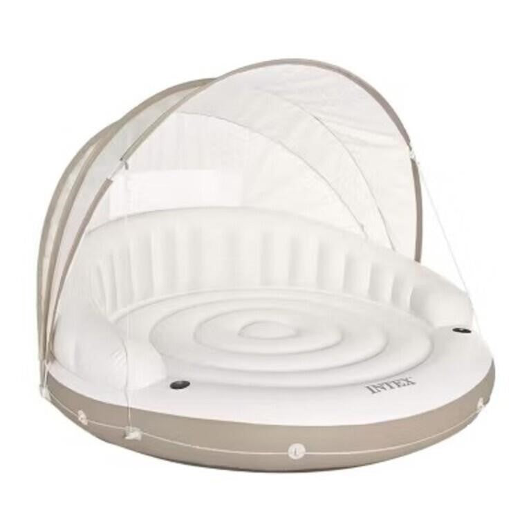 Intex Canopy Island large inflatable pool lounger