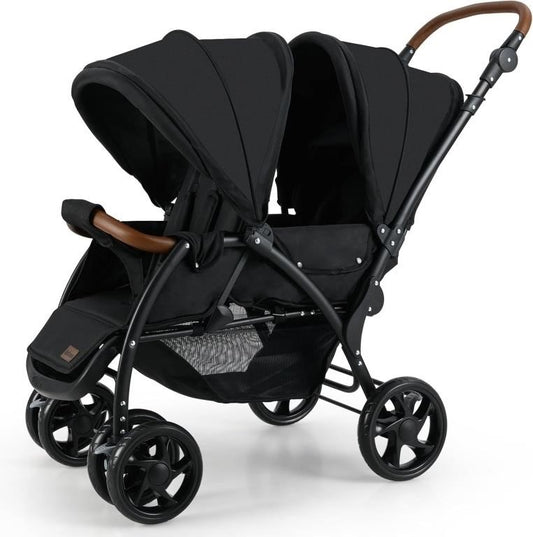 Double Stroller – Foldable Twin Stroller, Black
