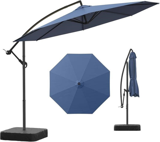 Cantilever Offset Patio Umbrella – Navy Blue