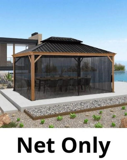 Purple Leaf Mosquito Net For Gazebo 10x10